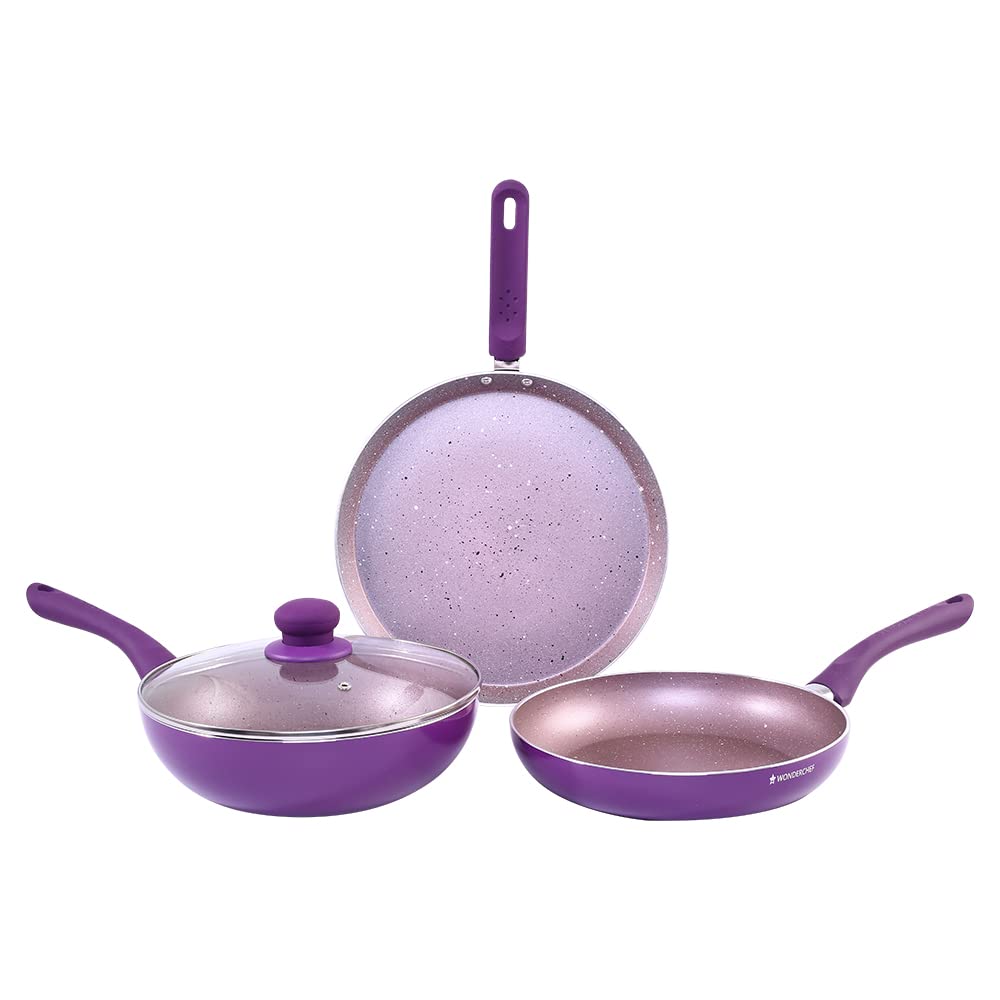 Wonderchef Royal Velvet 5-piece Purple Set