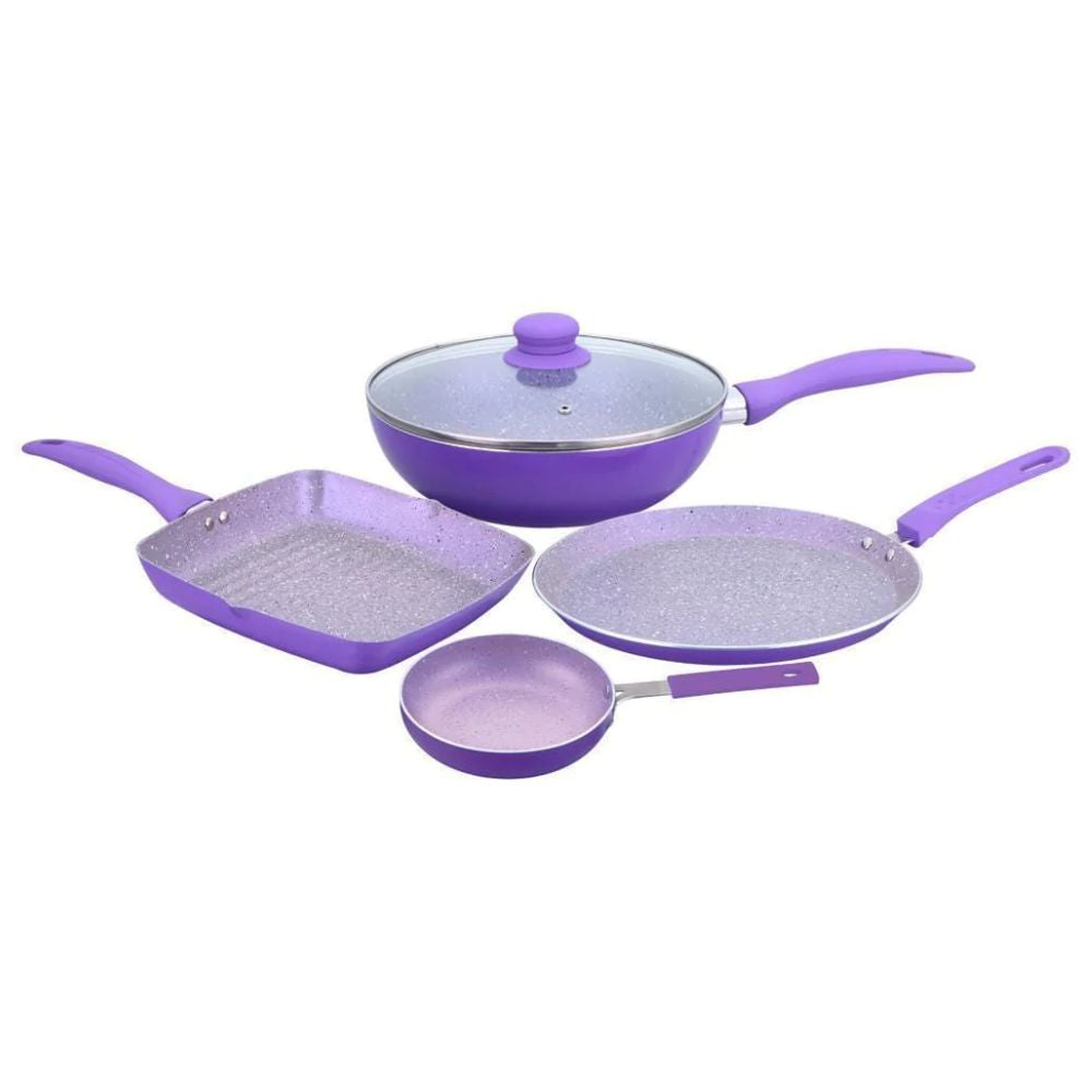 Wonderchef Royal Velvet 5-piece Purple Set