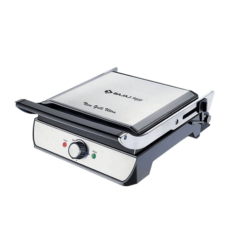 4 Slice Steel body jumbo Electric Sandwich Maker and Toaster Makes,2000  W,SILVER