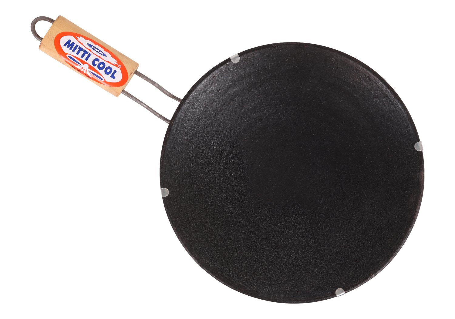 Clay Non-Stick Tawa (With Handle)(10 inch) - Mitticool