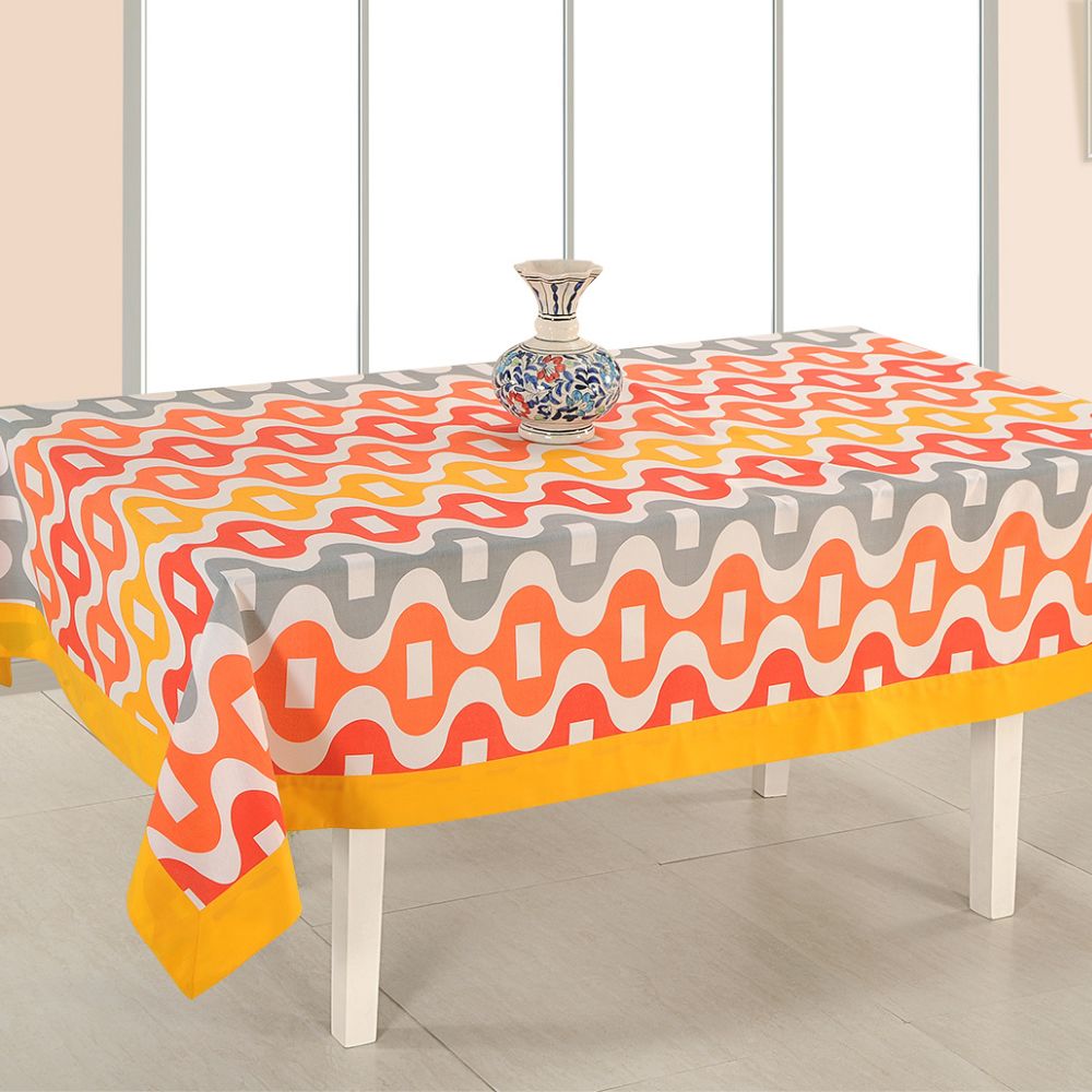 Swayam Printed Rectangular Table Cover - 1270 - 1