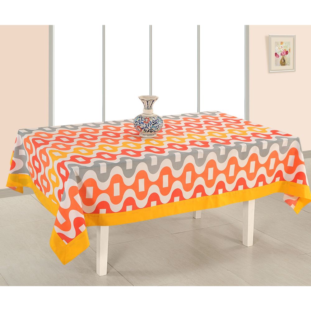 Swayam Printed Rectangular Table Cover - 1270 - 2