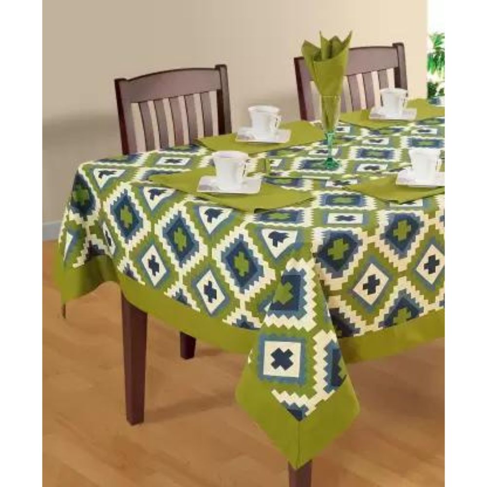 Swayam Shades of Paradise Printed Rectangular Table Cover - 1408 - 2