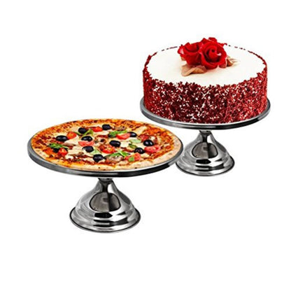 Rasoishop Stainless Steel Cake Stand | Silver - 3