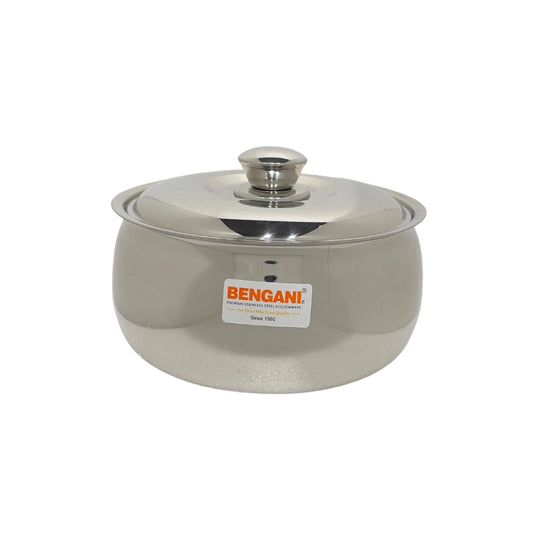 Bengani Stainless Steel HotPot Casserole | Silver | 1 Pc