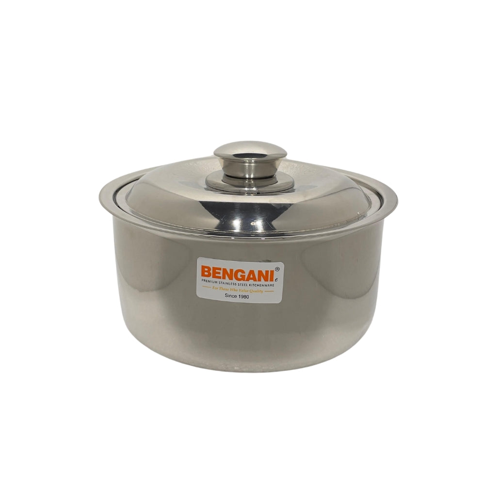 Bengani Stainless Steel HotPot Casserole | Silver | 1 Pc