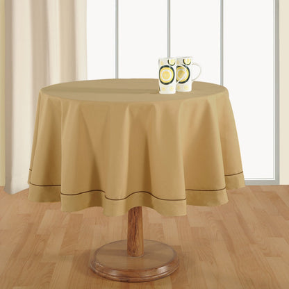 Swayam Plain Flat Round Table Cover - 4