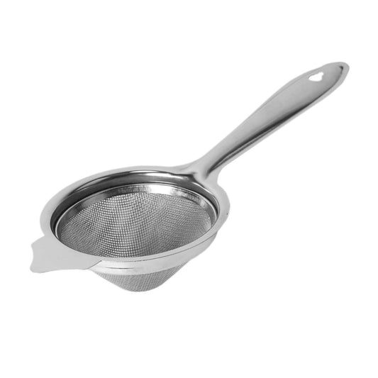 Classy Touch Stainless Steel Tea Strainer | Silver - 1