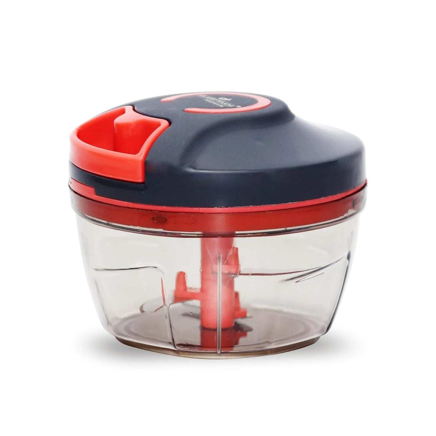 Classy Touch Manual Food Chopper | Red & Black