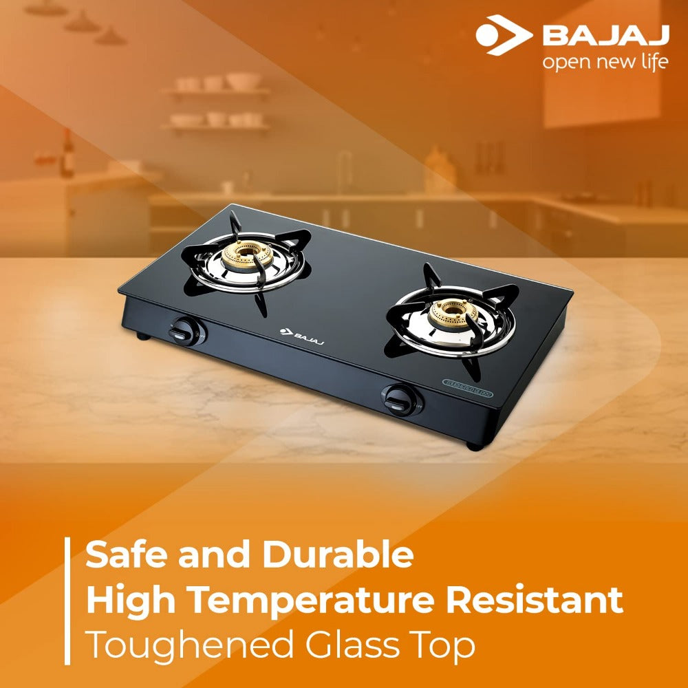 Bajaj GP6 2 Burner Glass Top Gas Stove - 2BRGP6 - 4