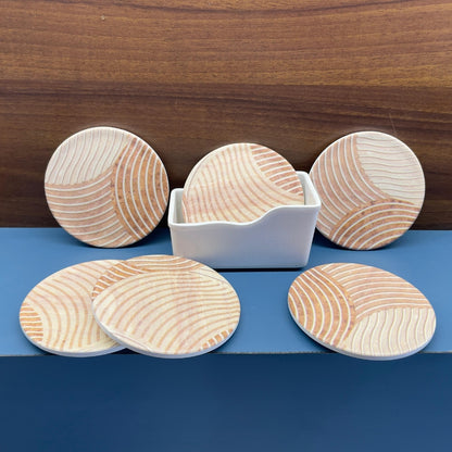 Terraware Melamine Round Coaster | 6 Pcs