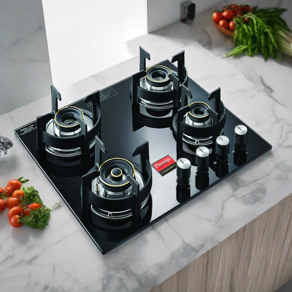 Prestige Vogue 4 Burner Hob Top | Advanced Auto Ignition | Black - 11