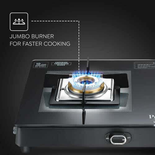 Prestige Vectra Glass Top 2 Burners Gas Stove - 4