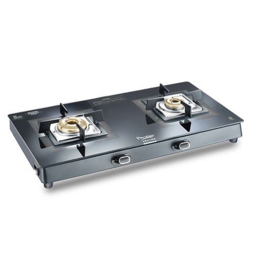 Prestige Vectra Glass Top 2 Burners Gas Stove  - 1