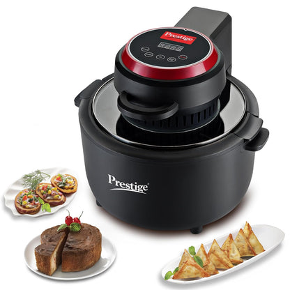 Prestige Multi-Chef All in One Air Fryer | 80% less Oil Consumption | 6.5L Capacity | 1200 Watts Power | Black