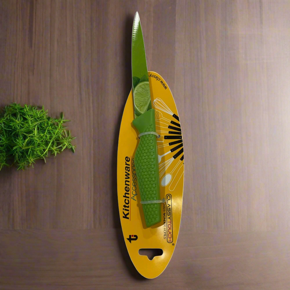 Classy Touch Kitchen Knife | Green-1