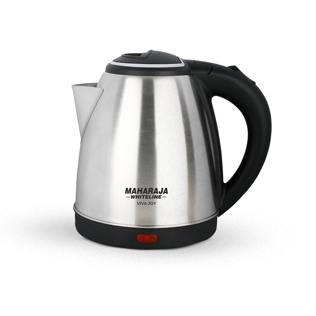 Maharaja Whiteline Viva Joy 1.5 Litre 1500 Watt Stainless Steel Electric Kettle | Silver & Black | 1 Pc