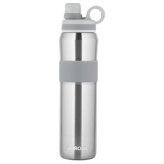 Borosil Stainless Steel Hydra Thirst Burst Steel 800 ML Vacuum Insulated Flask Bottle - 1