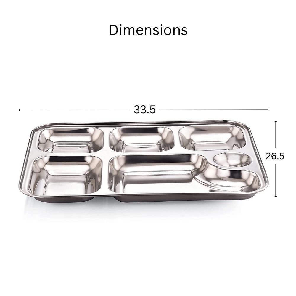 Softel Stainless Steel 5 in 1 Partition Plate - 3