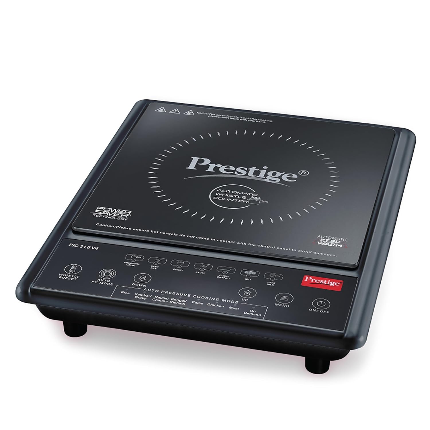 Prestige Induction Cooktop PIC 31.0 V4 2000 Watt | Automatic Whistle Counter | Power Saving Technology