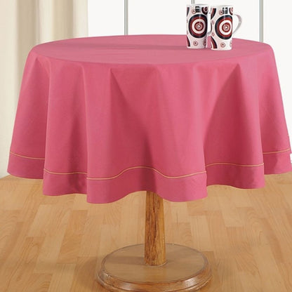 Swayam Candy Plain Flat Round Table Cover - 2