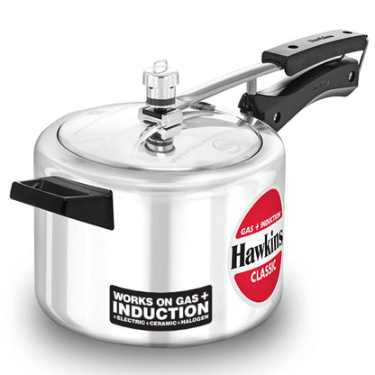 Hawkins Aluminium Classic Pressure Cooker with Mirror Polished - 16