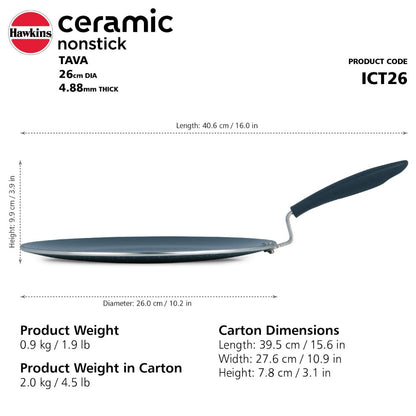 Hawkins Ceramic Nonstick Tava - 10