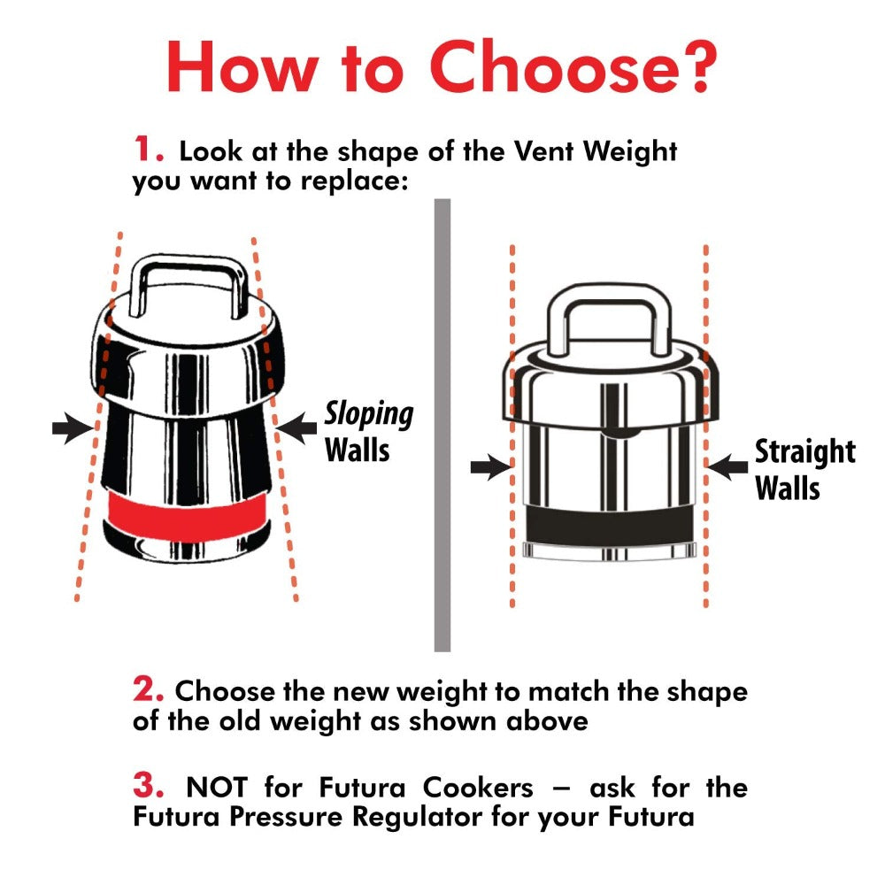 Hawkins B10 - B20 Vent Weight Or Whistle for Stainless Steel and Stainless Steel Contura, Bigboy and Miss Mary Pressure Cooker - 3