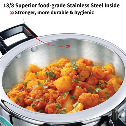 Hawkins Triply Stainless Steel Pressure Cooker - 9