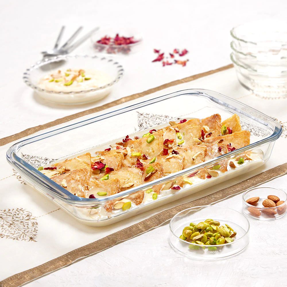 Borosil Deep Rectangular Dish - 5