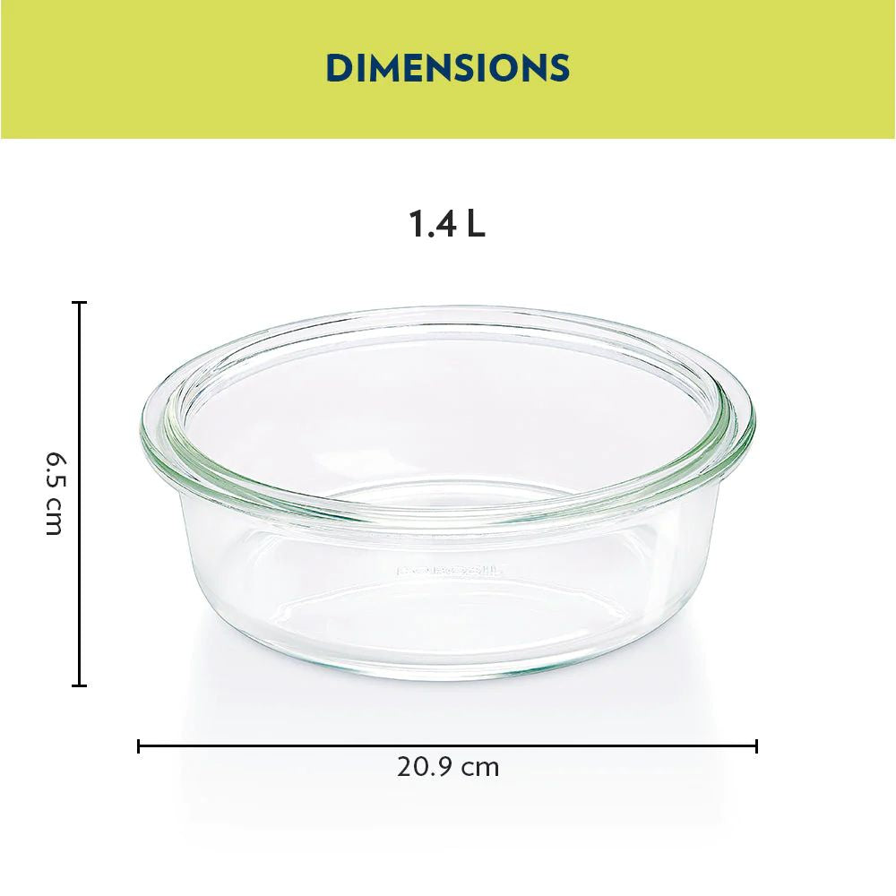 Borosil Round 1400 ML Cake Dish - 3