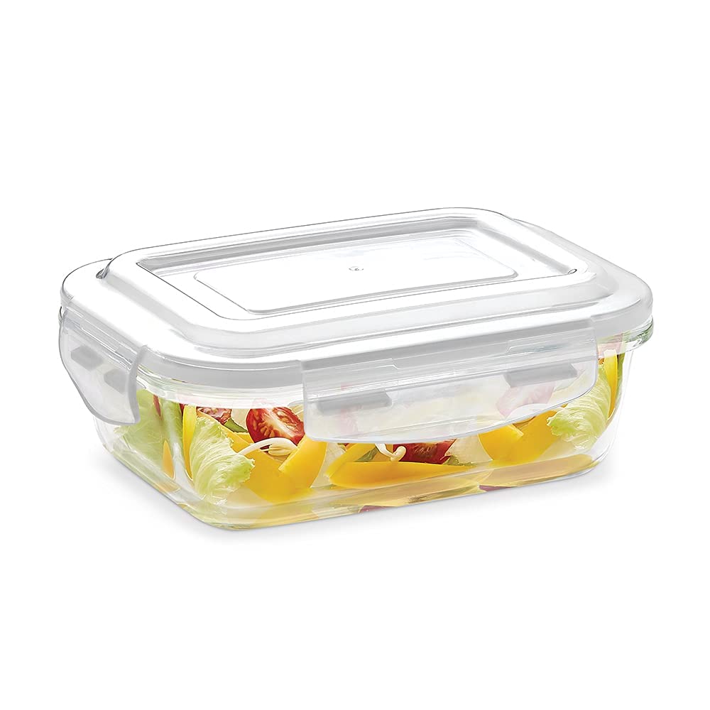 Borosil Klip N Store Rectangular Glass Storage Container - 4