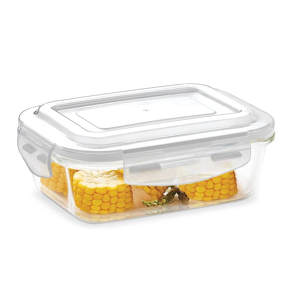 Borosil Klip N Store Rectangular Glass Storage Container - 6