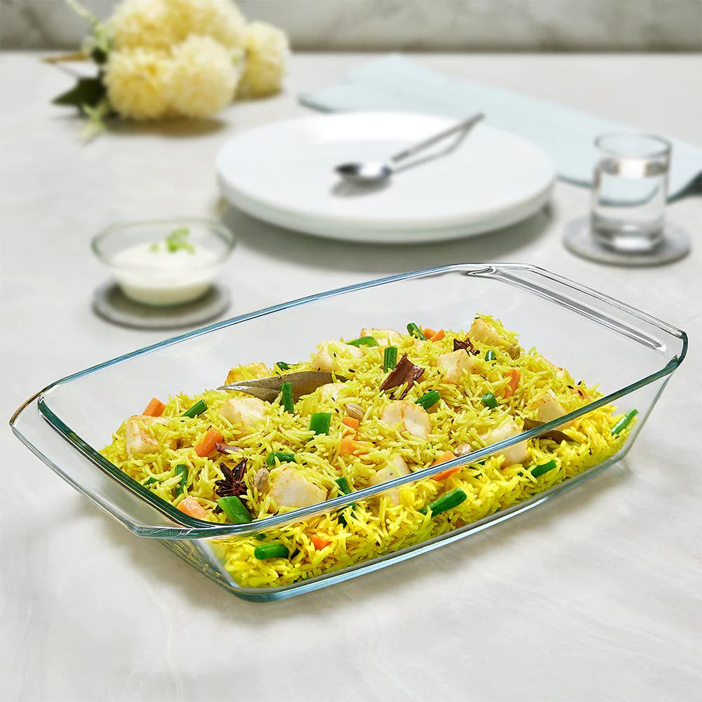 Borosil Deep Rectangular Dish - 3