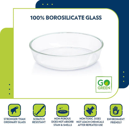 Borosil Round 2000 ML Dish - 4