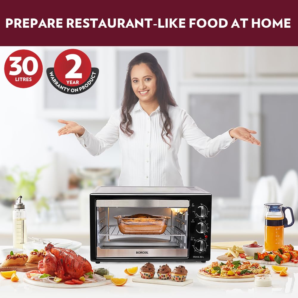 Borosil Prima 30 Litres Digital Oven Toaster & Grill - 4