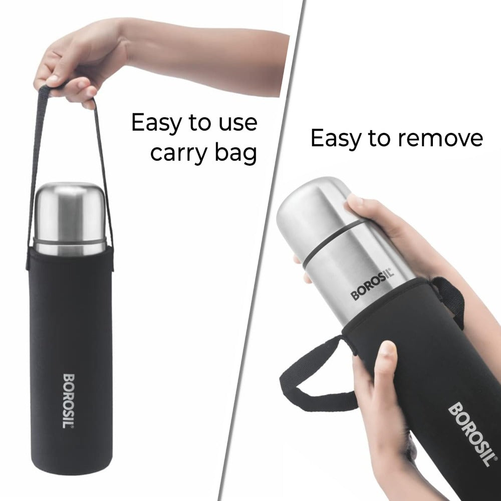 Borosil Stainless Steel Hydra Thermo Vacuum Insulated Flask - 13