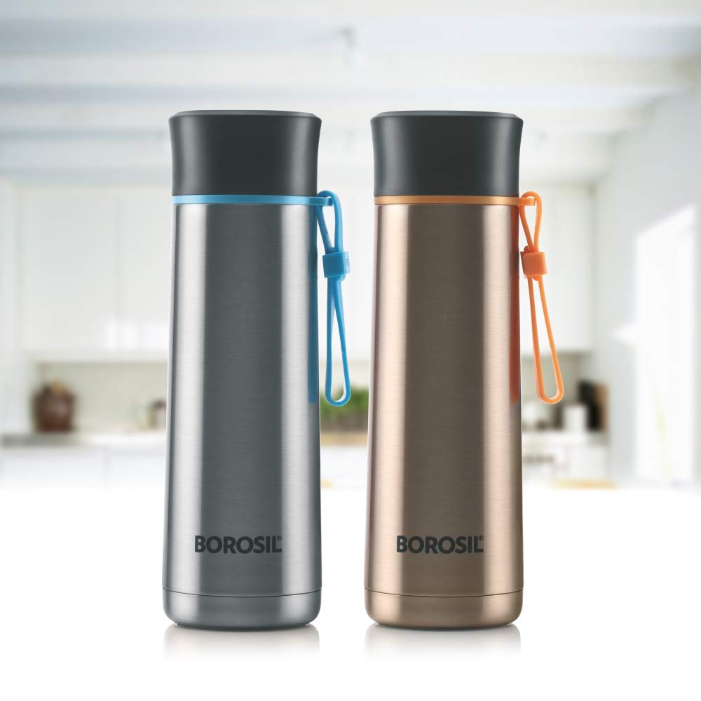 Borosil Hydra Sprint 400 ML Stainless Steel Vacuum Insulated Water Bottle - 9