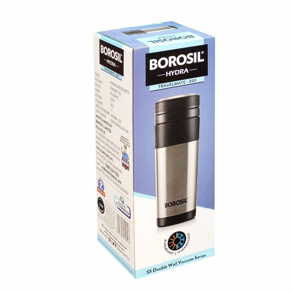 Borosil Travelmate 350 ML Vacuum Insulated Stainless Steel Travel Mug - 9