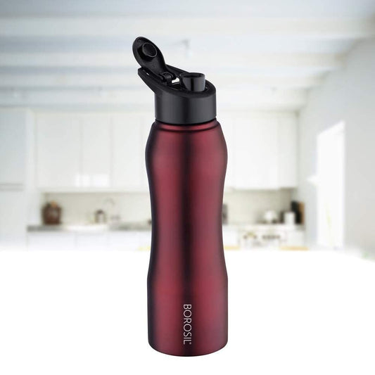 Borosil Grip N Sip Stainless Steel Water Bottle - 1