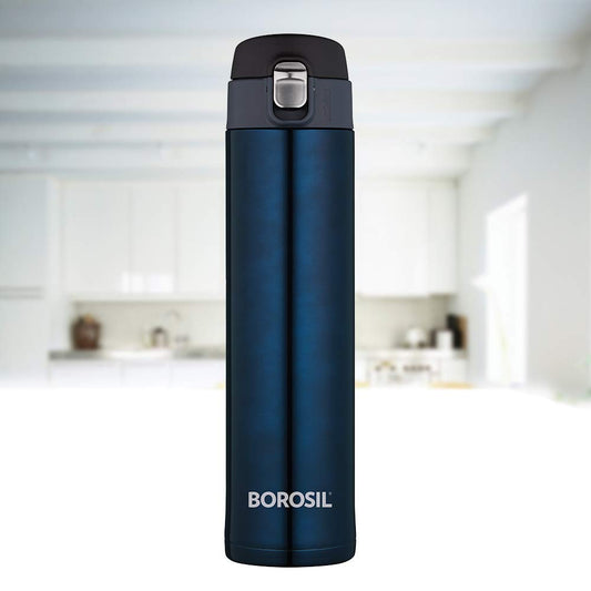 Borosil Stainless Steel Hydra Nova 500 ML Vacuum Insulated Flask Water Bottle - 1