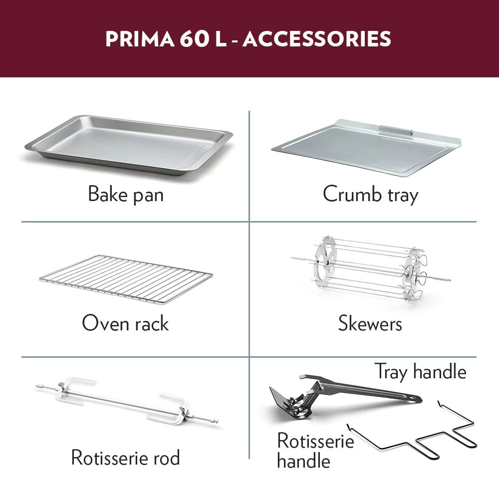 Borosil Prima 60 Litres Digital Oven Toaster & Grill - 6