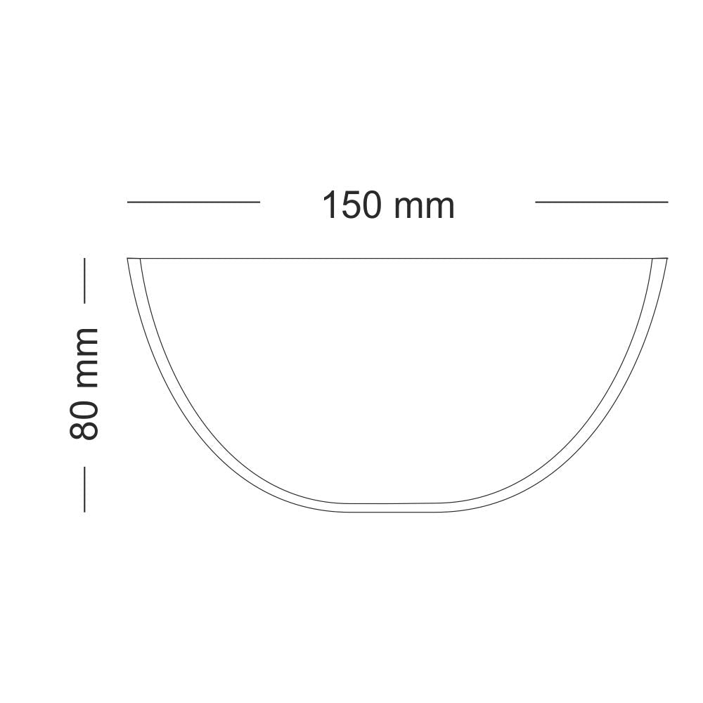 Borosil Basic 500 ML Mixing Bowl Set - 4