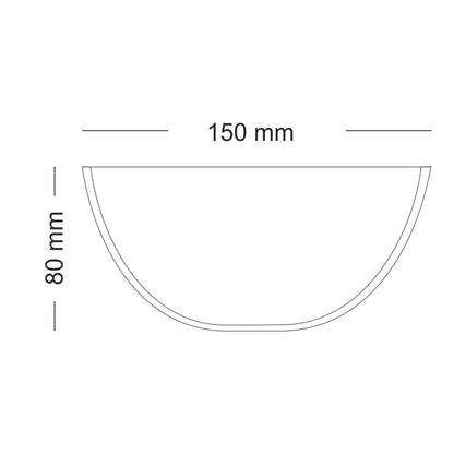 Borosil Basic 500 ML Mixing Bowl Set - 4