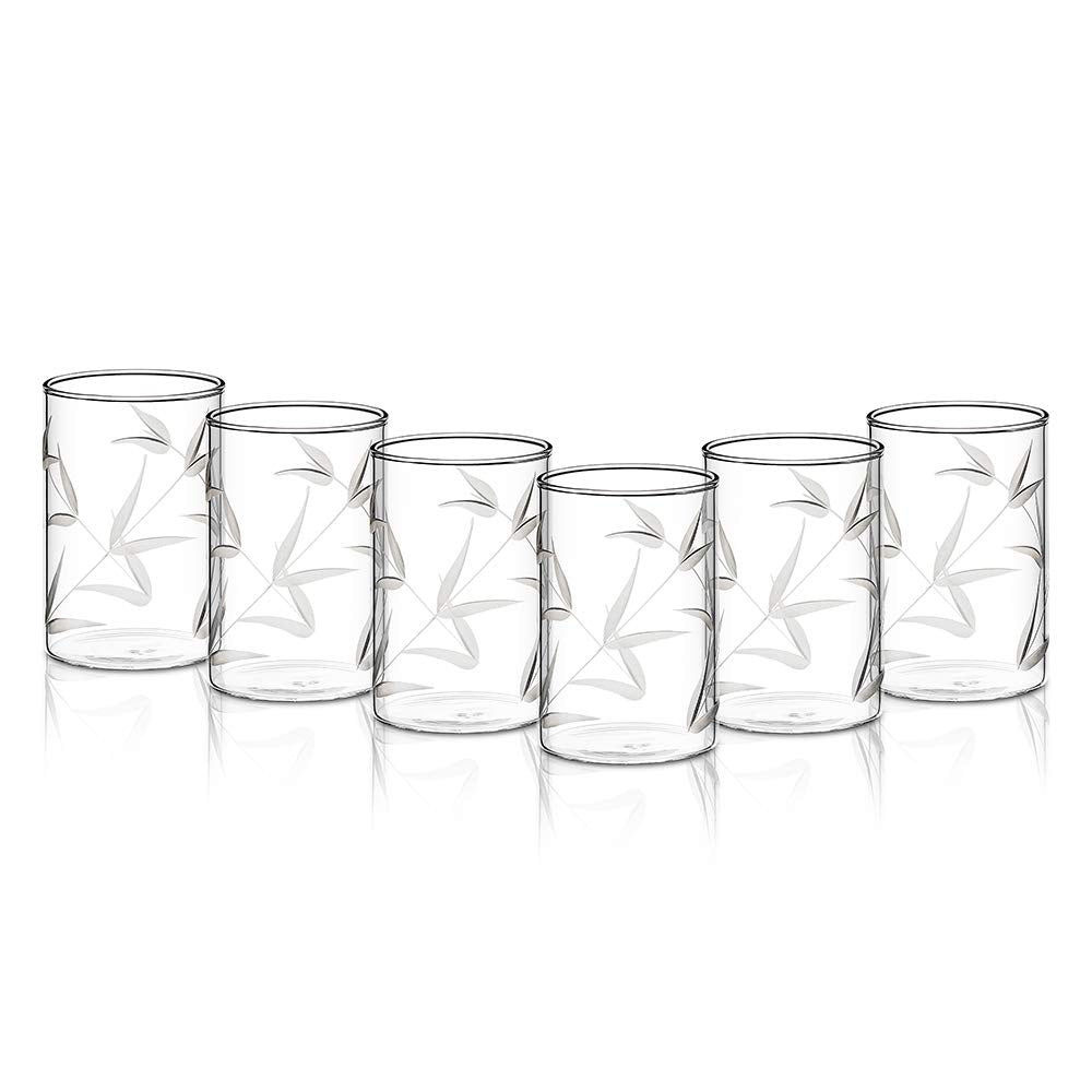 Borosil Bouquet Vision Drinking Glass 295 ml |Transparent |  Set of 6 pcs