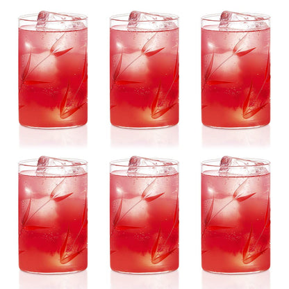 Borosil Bouquet Vision Drinking Glass 295 ml |Transparent |  Set of 6 pcs