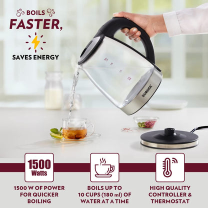 Borosil Electric 1.8 Litre 1500 Watts Glass Kettle - 6