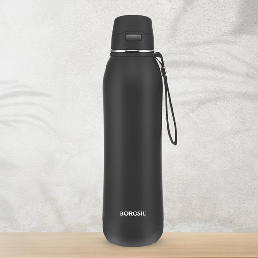 Borosil Stainless Steel Rivera Vacuum Insulated Bottle - 1