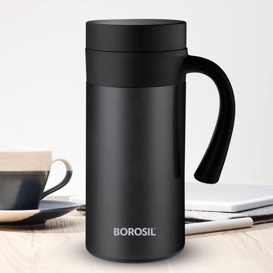 Borosil CafeTime Stainless Steel Insulated 400 ML Travel Mug - 1