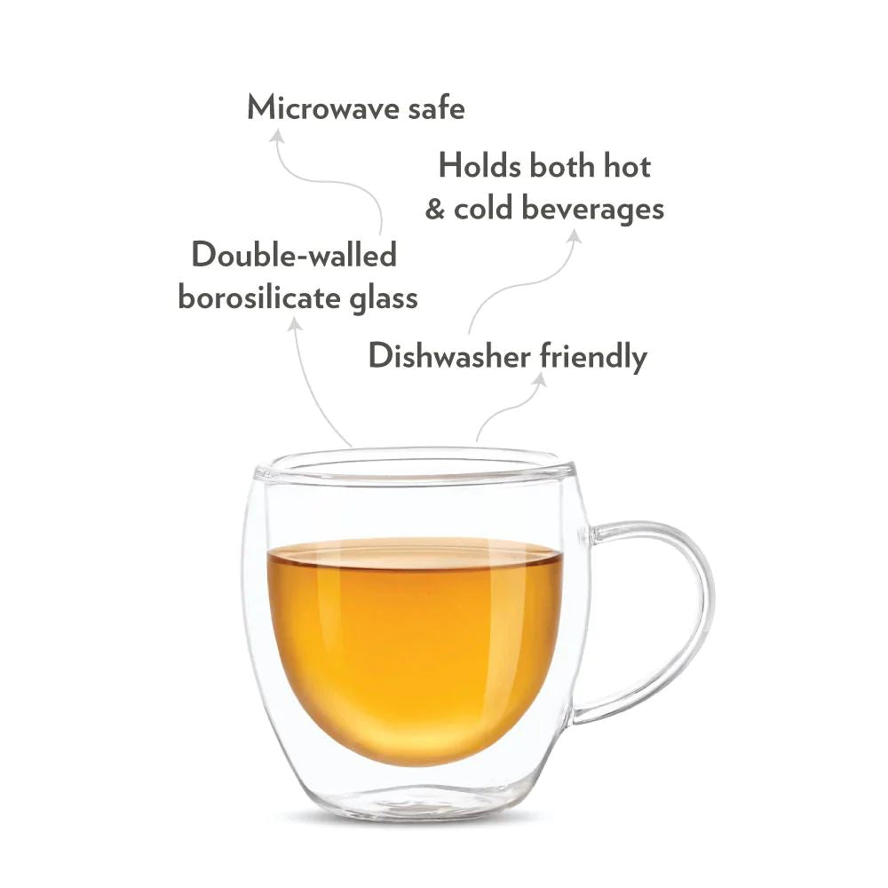 Borosil Java 300 ML Double Wall Glass Mug - 4